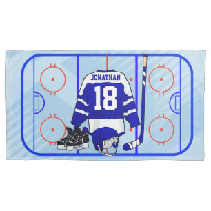Kids Ice Hockey Bedroom and En Suite collection Pillow Case