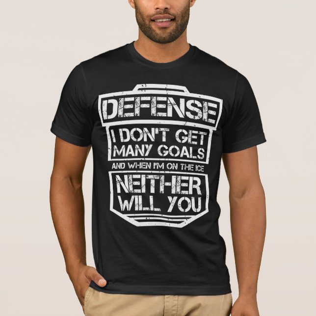 Kids Ice Hockey T-Shirt Funny Defenseman Player (Front)