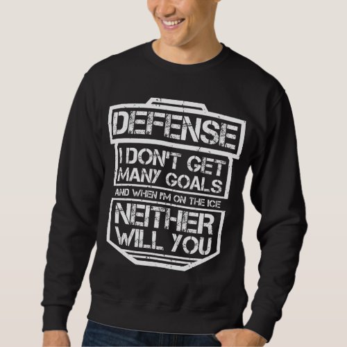 Kids Ice Hockey T_Shirt Funny Defenseman Player Sweatshirt
