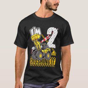 Kids I'm 2 And Crushing It 2nd Birthday Boys Birth T-Shirt