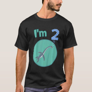 Kids I'm 2 Years Second Birthday Dinosaur T-Shirt
