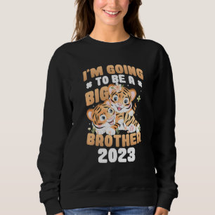 Kids I'm Going To Be A Big Brother 2023 Pregnancy Sweatshirt