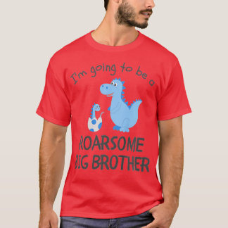 Kids I'm Going To Be A Roarsome Big Brother Dinosa T-Shirt