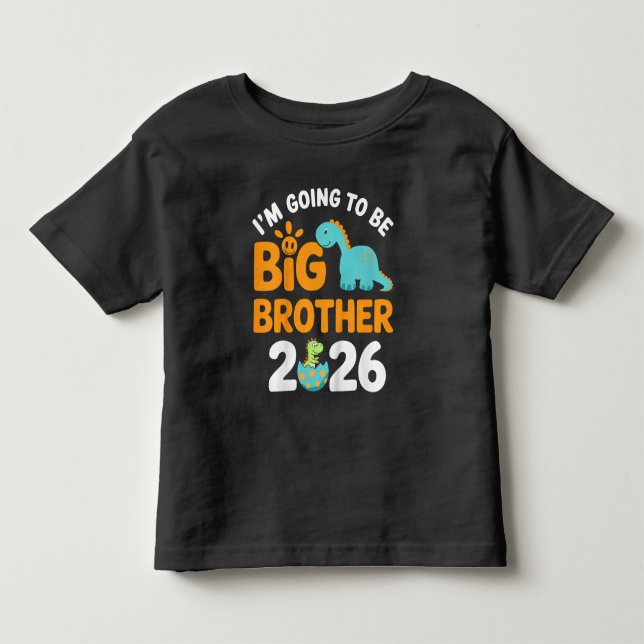 Kids Im Going to be Big Brother 2026 Toddler T-shirt (Front)
