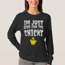 Kids Im Just Here For The Chicks Cute Easter Boys T-Shirt