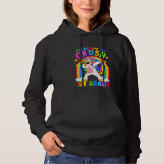 Kids I'm Ready To Crush 1st Grade Unicorn Back To Hoodie