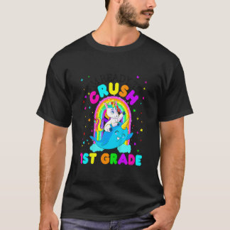 Kids I'm Ready To Crush 1st Grade Unicorn Back To T-Shirt