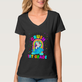 Kids I'm Ready To Crush 1st Grade Unicorn Back To T-Shirt