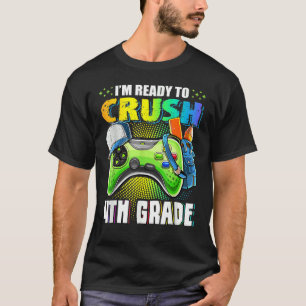 Kids I'm Ready To Crush 4th Grade Back To School V T-Shirt