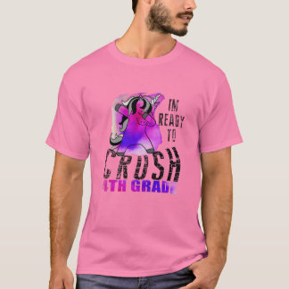 Kids Im Ready To Crush 4Th Grade Unicorn Dabbing T T-Shirt