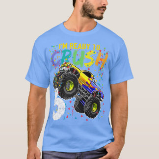 Kids I'm Ready to Crush 5 Monster Truck 5th Birthd T-Shirt
