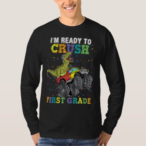 Kids Im Ready To Crush First Grade Monster Truck  T_Shirt