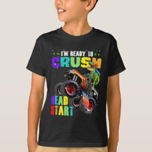 Kids I'm Ready To Crush Head Start Dinosaur Monste T-Shirt