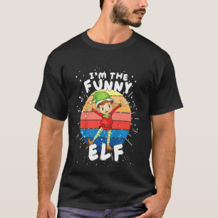 Kids I'm The Funny Elf Matching Family Group Chris T-Shirt
