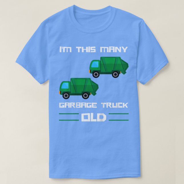 Kids I'm This Many Garbage Trucks Old - Garbage Tr T-Shirt (Design Front)