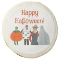 Kids in Costumes Happy Halloween Cookies