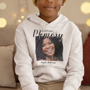 Kids In Loving Memory   2 Photo Collage   Memorial Hoodie