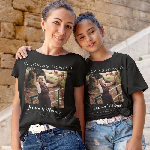 Kids In Loving Memory  5 Photo Collage  Memorial T_Shirt