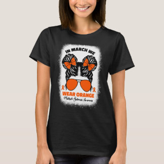 Kids In March We Wear Orange Ms Multiple Sclerosis T-Shirt