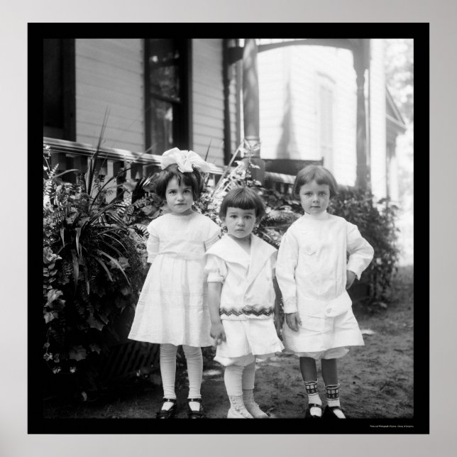 Kids in Sunday Best Dayton, OH 1898 Poster (Front)