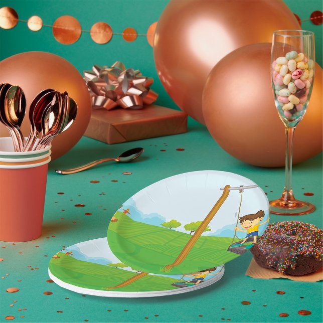 Kids In The Park Paper Plates (Creator Uploaded)