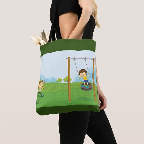 Kids In The Park Tote Bag