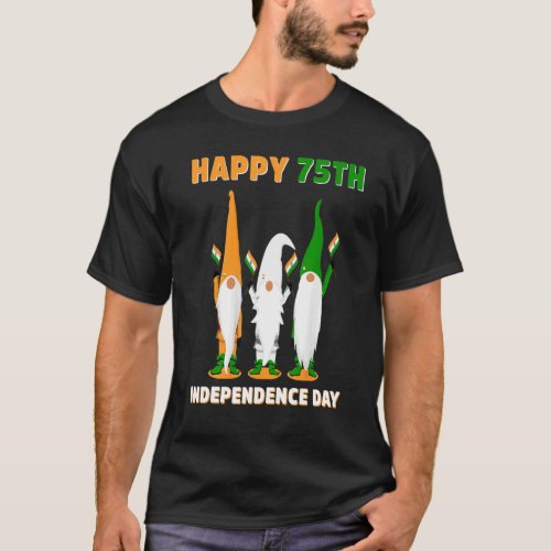 Kids India 75th Independence Day 15 August 1947 Pa T_Shirt