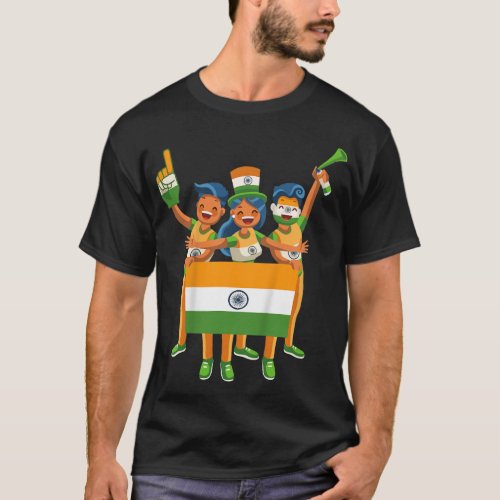 Kids India 75th Independence Day For Kids Set Prou T_Shirt