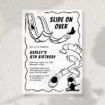Kids Indoor Slide Park Birthday Party Invitation<br><div class="desc">Looking for the perfect way to invite your little one's friends to their next birthday bash? Look no further than our hand-drawn kids birthday party invitations. With a charmingly simplistic white background framed by a playful squiggle border, these invites capture the joy of childhood with illustrations of children gleefully adventuring...</div>