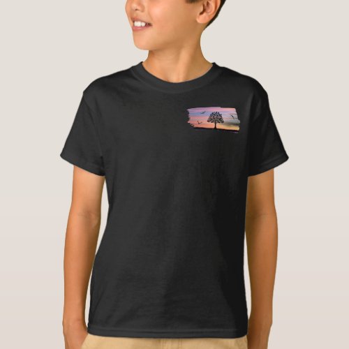 Kids Ink Eagle Design  T_Shirt