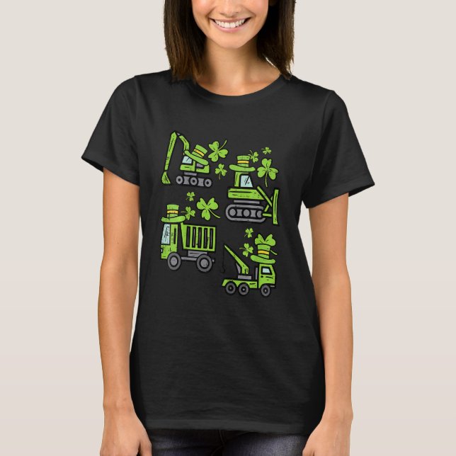 Kids Irish Construction Truck Crane Toddler Boys S T-Shirt (Front)