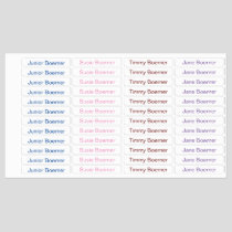 Kids Iron-On Clothing Labels