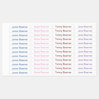 Kids Iron-On Clothing Labels