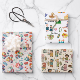 Kids Islamic Gift Wrap – Colourful Eid & Ramadan