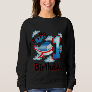 Kids It's My 1st Birthday Birthday Planes For 1 Y Sweatshirt