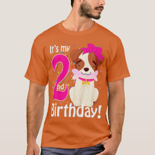 Kids its my 2nd birthday dog lover theme 2 years o T-Shirt