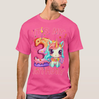 Kids Its My 3Rd Birthday Unicorn Outfits For Toddl T-Shirt