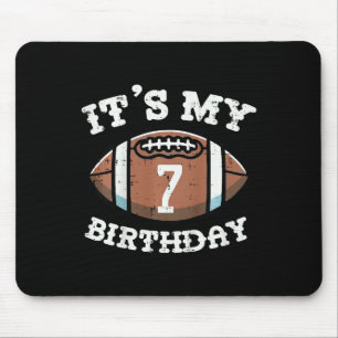 Kids Its My 7th Birthday American Football 7 Year Mouse Pad