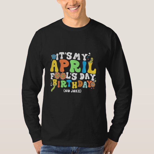 Kids It's My April Fool's Day Birthday T-Shirt (Front)