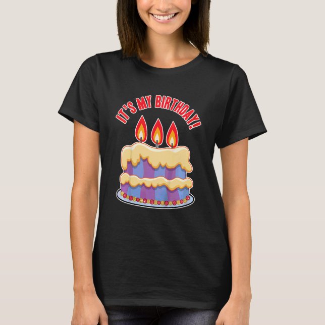 Kids Its My Birthday  Birthday Party Theme For Gir T-Shirt (Front)