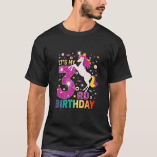 Kids It's My Third 3Rd Birthday Three 3 Years Old T-Shirt