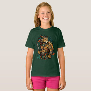 Kids' Jaguar Tribal Warrior Gift Double-Sided T-Shirt