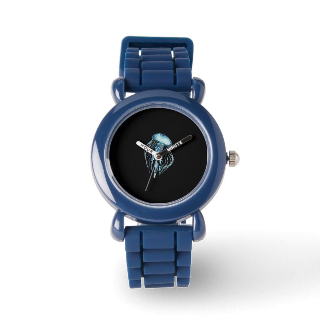  Kids Jellyfish eWatch – Fun Ocean Blue Smartwatch Watch (Front)