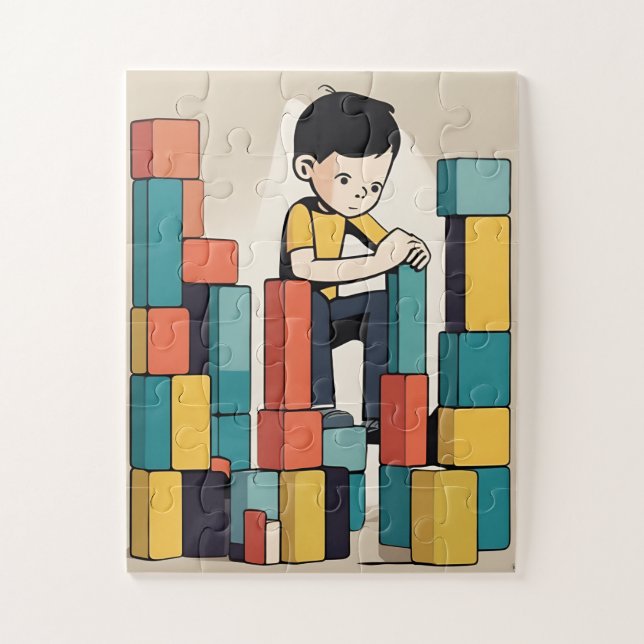 Kid's Jigsaw Puzzle with Gift Box (Vertical)