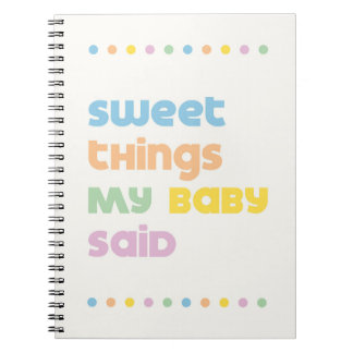 Kid's Journal Sweet Things Child Keepsake notebook