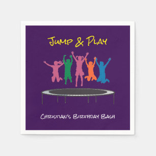 Kids Jump & Play Trampoline Birthday Bash Napkins