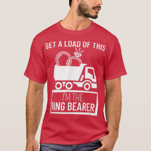 Kids Junior Wedding Party Truck Kids Ring Bearer T-Shirt
