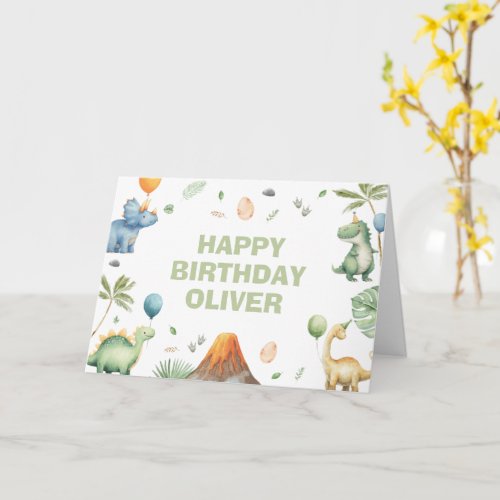 Kids Jurassic Dino Dinosaur Personalized Birthday 