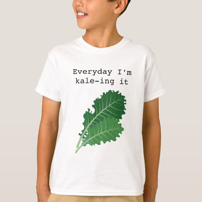 Kid's Kale Shirt (Front)