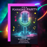 Kids Karaoke 10TH (editable) Birthday Party Invitation<br><div class="desc">Get ready to sing your heart out with this fun and festive Kids Karaoke 10th Birthday Party Invitation! This editable invitation features a vibrant design with colorful music notes, a microphone, to set the stage for an unforgettable celebration. Perfect for your budding star's milestone birthday, it’s fully customizable to include...</div>